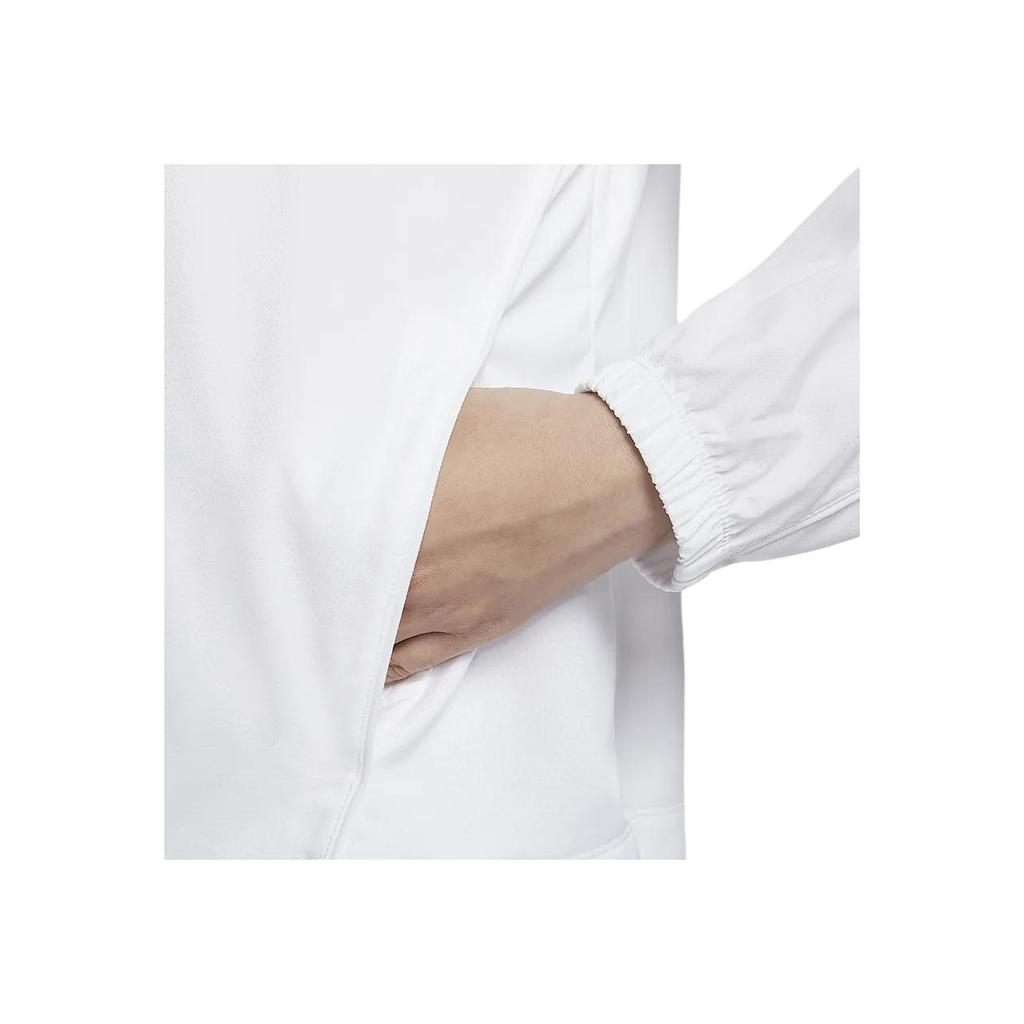 Nike Kurtka damska sportowa casualowa outdoorowa jednolita kolor z zamkiem pod szyją biała FV6414100