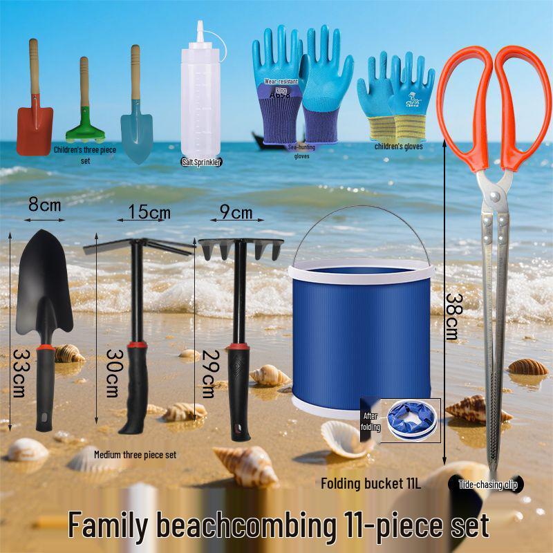 Tide-Chasing Clam & Crab Digging Rake Set: Dual-Use Beach & Garden Tool