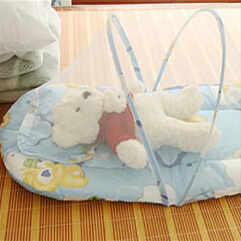 Cartoon Baby Mosquito Net With Small Pillow Summer Household Crib Mosquito Net Portable Foldable Newborn Mosquito Net Durable