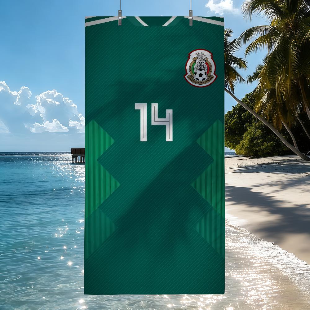 M-Mexican S-Soccer fans Towel Quick Drying Beach Towels Are Suitable For Swimming Pools Camping Yoga And The Gym