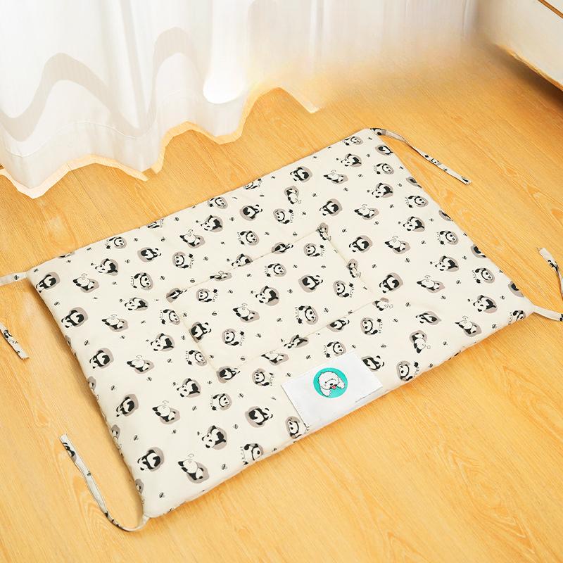New Cartoon Pet Sleeping Mat Square Dog Mat Cat Nest Suitable for All Seasons and Not Removable and Washable
