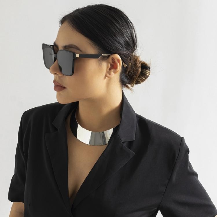 Exagération Collier ras-du-cou à anneau métallique Colliers réglables Ornement Bijoux de cou