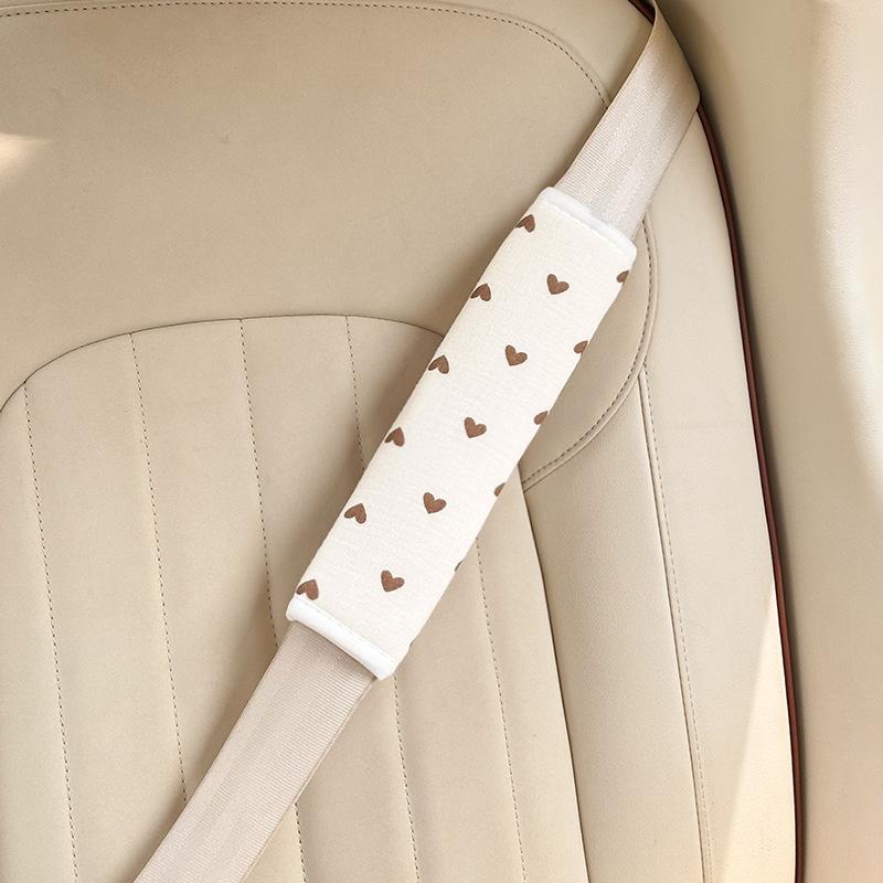 Cute Cartoon Adjustable Car Seat Belt Shoulder Pad Anti Strangulation For Children