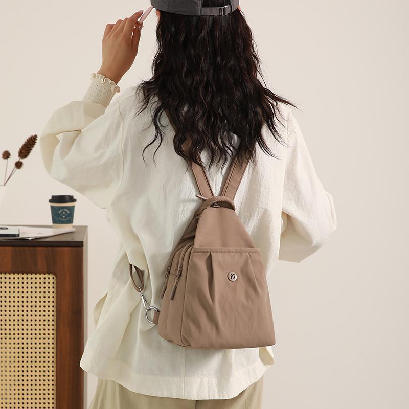 Schoolbag1011 New Multifunctional Backpack Women's Breast Bag Lightweight Crossbody Bag Leisure Sports Mountaineering Multi-purpose Small Backpack