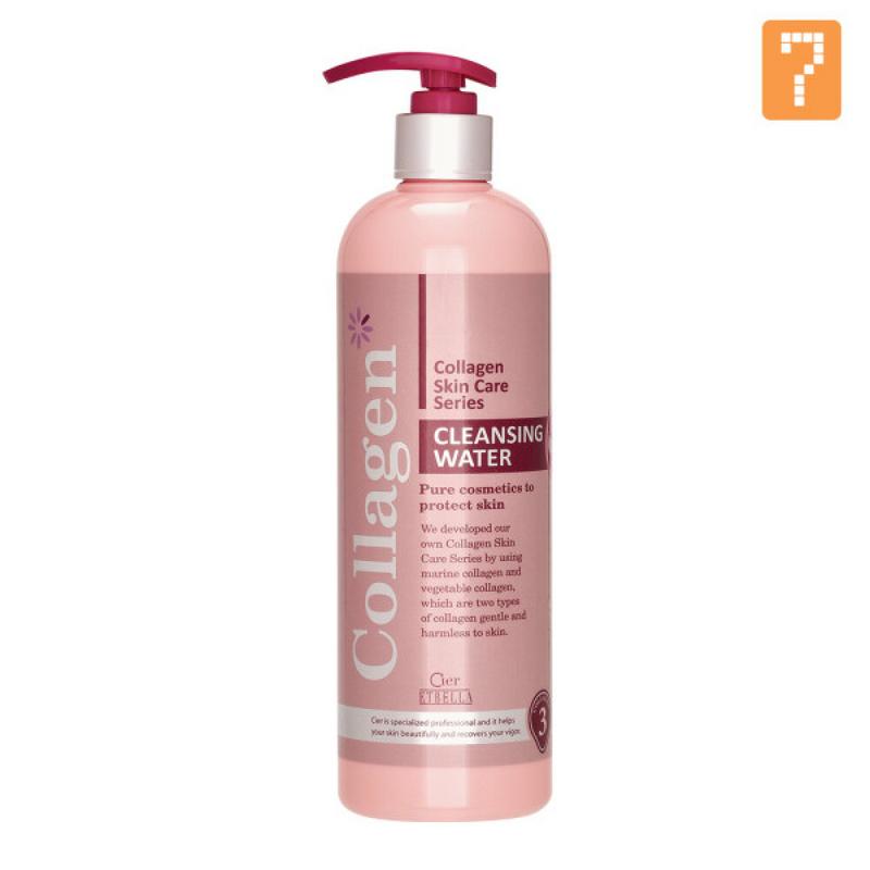 Collagen Cleansing Water 500ml Elasticity Large Capacity Facial Cleanser Skin Shop, 1 Pcs