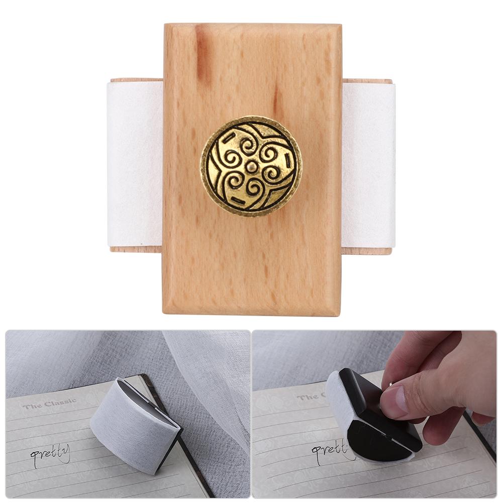 Ink Absorption Seal Calligraphy Wooden Seal Stamp Ink Quick Drying Tool(Wood Color )