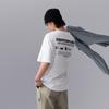 Li Ning CF Letter Print Sweat-Absorbing Cool-Dry Antibacterial Short Sleeve T-Shirt Men T-Shirts Standard-White ATSU601-2