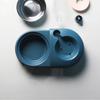 Dog Cat Bowls with Water Dispenser Feeding and Water Dishes for Pet Easily Detached Wet and Dry Food Bowl Set Pet Supplies