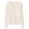 Women's Classic V-Neck Long Sleeve Knit Sweater Soft, Comfortable, and Stylish for Everyday Wear