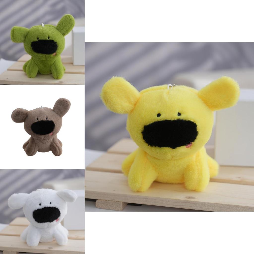 Adorable Plush Toy Black Nosed Dog Doll Soft Stuffed Animal Gift For Kids