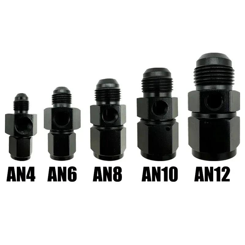 2X AN4 AN6 AN8 AN10 AN12 1/8 NPT AN Swivel Joint Connection for Oil Gauge Sensor Side Port Adapter Female To Male Flare Fitting