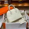 Nouveau sac à bandoulière en cuir de vachette première couche motif mouton français mini coque en cuir sac à main sac bowling