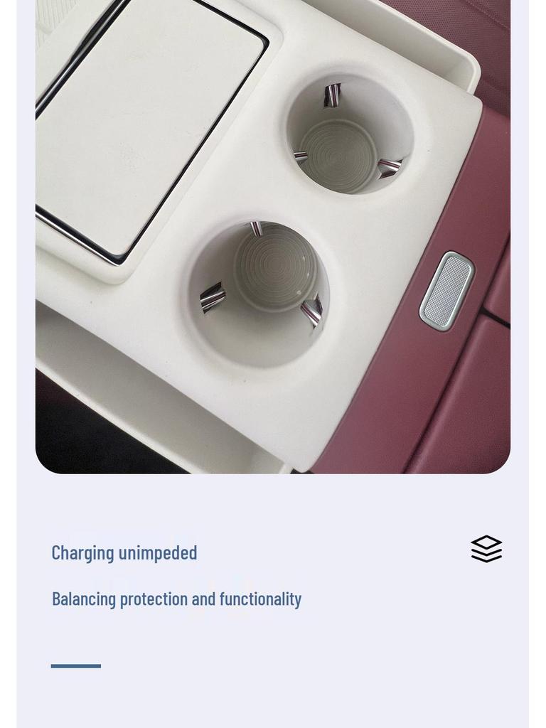 Silicone Anti-Slip Center Console Pad & Wireless Charger for AITO M8