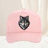 Unisex Washed Cotton Wolf Howl Dad Hat Baseball Cap Unisex Women Golf Sport Sun Protection Adjustable Outdoor Hiking Caps