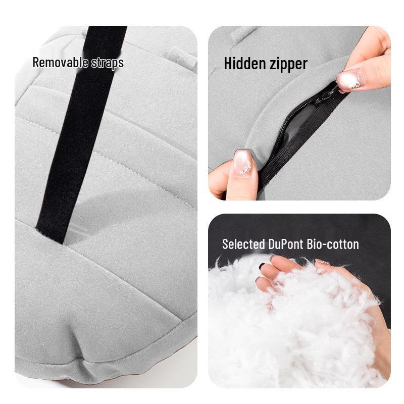 Suede Plush Neck Pillow & Lumbar Support for Foton T5/Xinghai V9/S7/X5 Yacht/Leiting Car Headrest