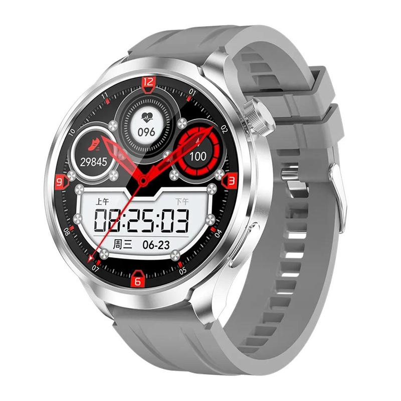 

Умные часы DK69 1,85-дюймовый большой экран Bluetooth-звонки Мониторинг здоровья Голосовой ИИ Компас Мужские Женские Спортивные умные часы для улицы серебряный