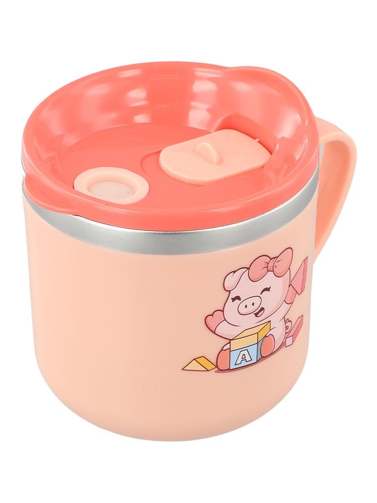 Steel Milk Cup Double Layer ML Stainless Steel 316 Stainless Steel Pink Yellow