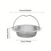 3PCS Set Kitchen Sink Strainer Stainless Steel Sink Funnel Anti Blocking Sink Dishwasher Basin Floor Drain Sewer Hair Strainer