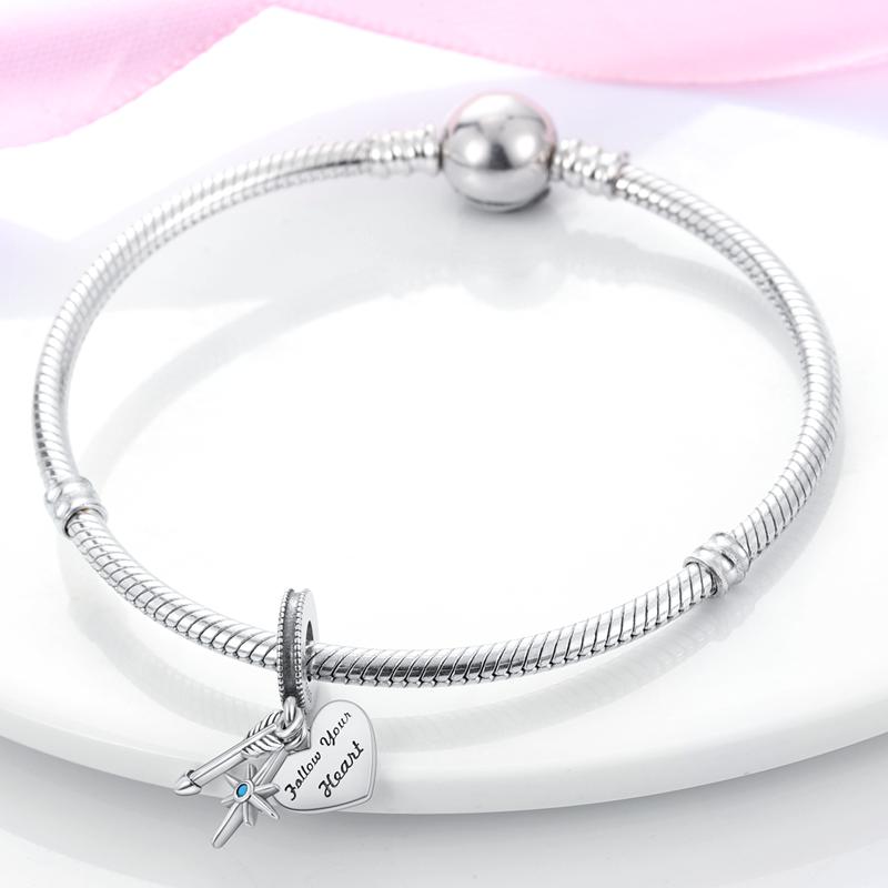Charm Bead Charms Plata Arrowshaped Sun Heartshaped Pendants Compatible With Authentic Bracelets Charm Bead Charms Ideal For Women Jewellery Do It Y