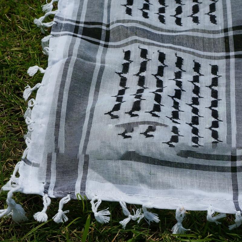 Keffiyeh Scarf Shemagh Desert Keffiyeh for Head Neck Scarf Military Shemagh Desert Scarf Arab Wrap Arab Turban Muslim H