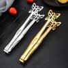 Hollow Out Stainless Steel Food Tongs Portable Kitchen Cooking Tongs  Restaurant Supplies