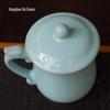 Ru Kiln Celadon Teacup with Lid