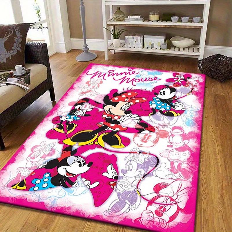 

1pc Pretty Minnie and Mickey Mouse Pattern Area Rug Soft Flannel Floor Mat for Living Room, Bedroom, Kitchen, Sofa Coffee Table Floor Mat, 60cm by 90cm