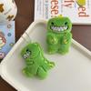 Cartoon Cute Plush Green Dinosaur Doll Keychain Pendant Funny Stuffed Toy Backpack Keychain Pendant Lovely Doll Gift Accessories