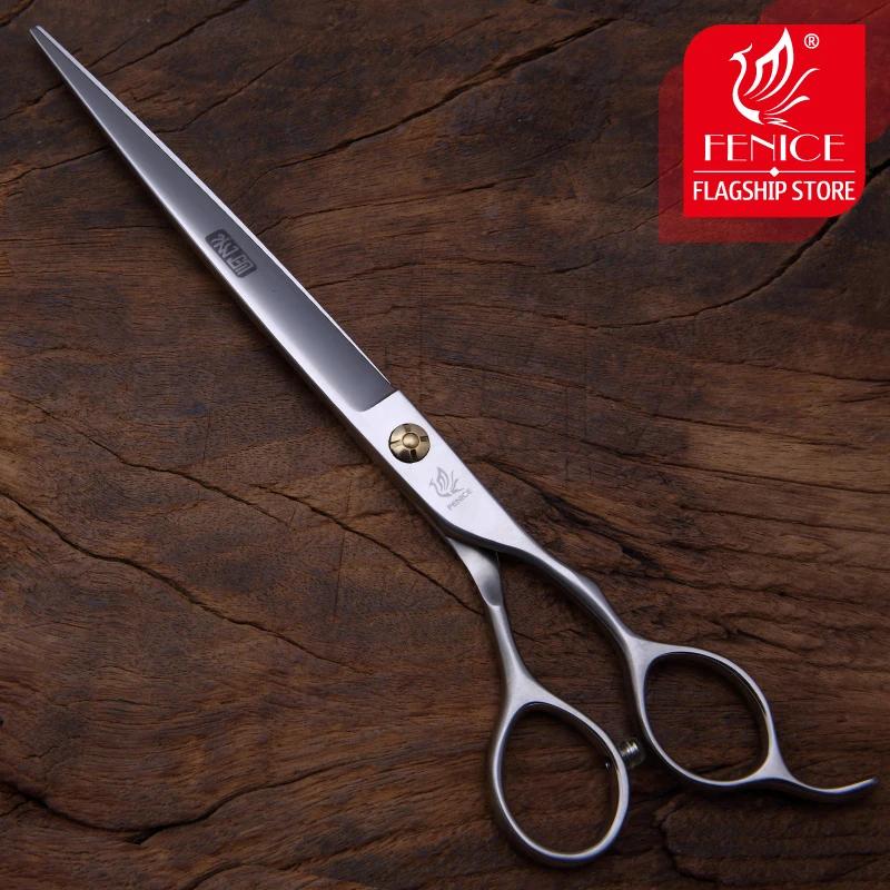 Fenice Professional Japan 440c 7.5 inch pet cutting scissors teddy dog hair grooming shears Thinning scissors Grooming scissors