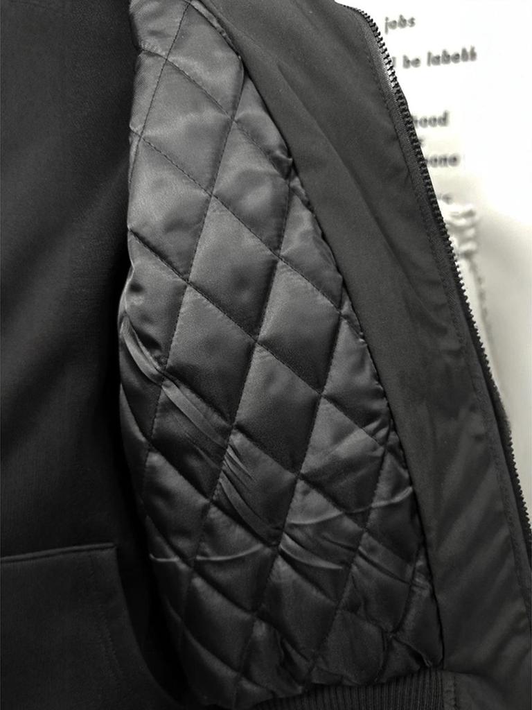 Herrar Amerikansk Stil Överdimensionerad Bomullsfodrad Vinter Pilotjacka med Tre-bevis Ståkrage