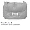 Maison Margiela Glam Slam Grain Nappa Leather Crossbody Bag, Shoulder Bag Women's Gray SB1WG0019P4300T8050