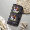 Cute Monkey Print Wallet Fashionable Portable Casual Long Purse for Daily Use