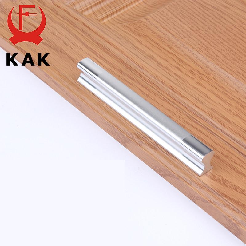 KAK Aluminum Alloy  Kitchen Handles Drawer Pulls Cupboard Cabinets Knobs Door Modern Wardrobe Handle for Furniture Door Hardware