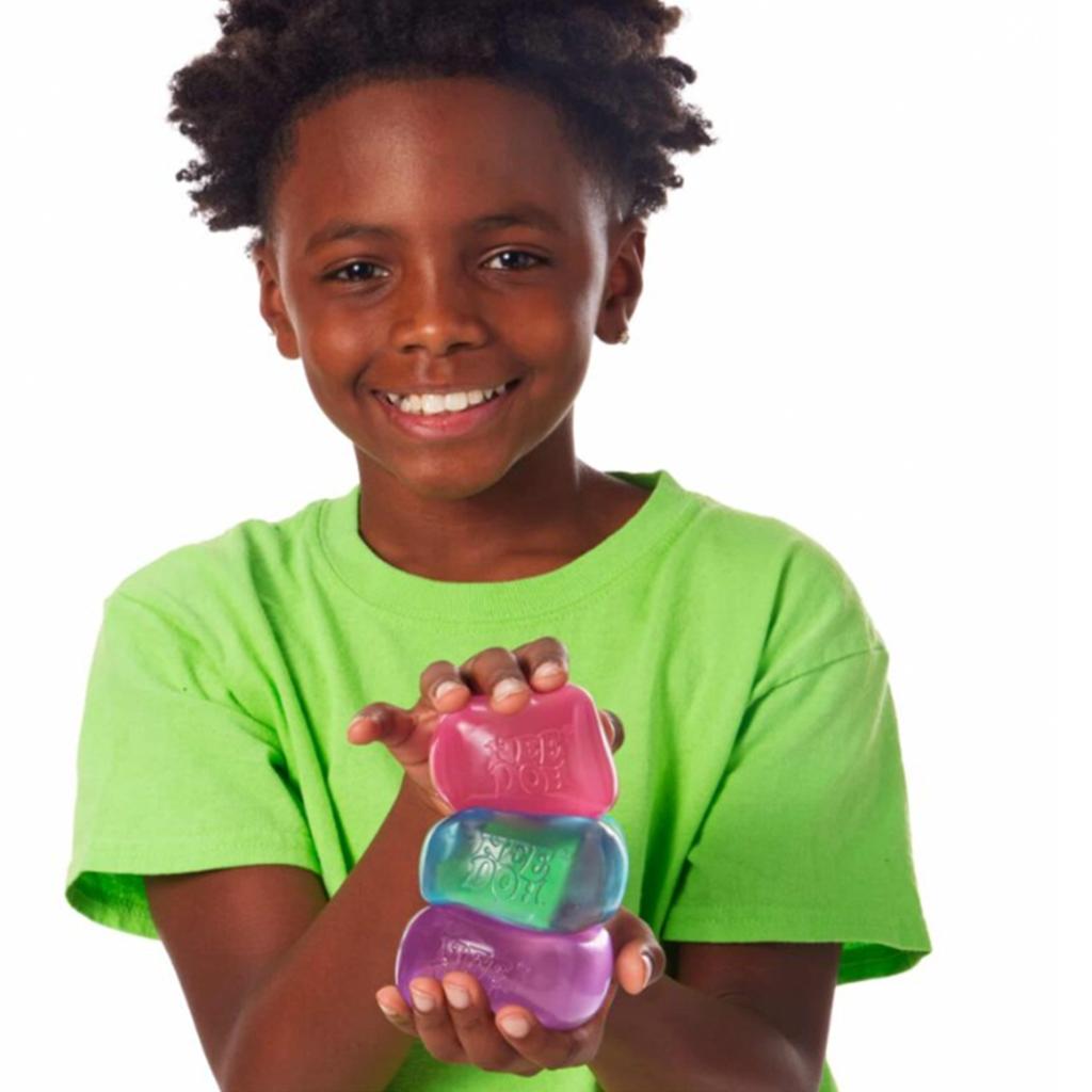 Needoh Nice Cube 2.17" Sensory Fidget Toy - Firm Solid Squishy Stress Ball For Anxiety Relief & Adhd Focus - Pack Of 1