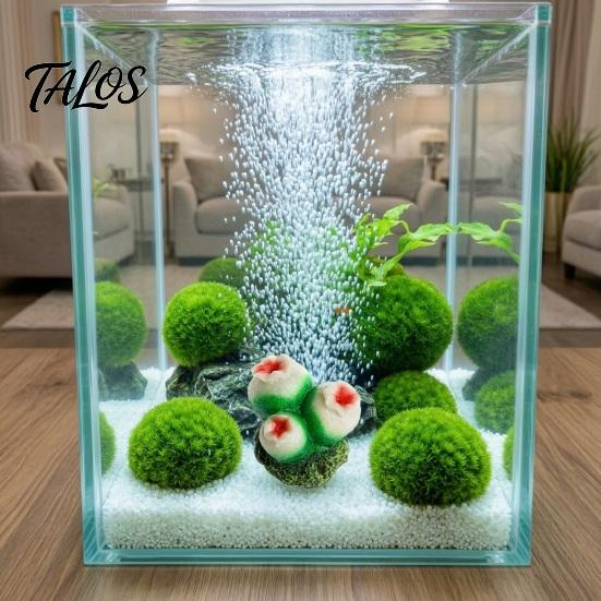 Coral Bubbler Aquarium Accessory Shell, Resin Volcano Air Pump Bubbler, Blister Resistant Fish Ornament Tank Decoration for Shrimp Crab Betta