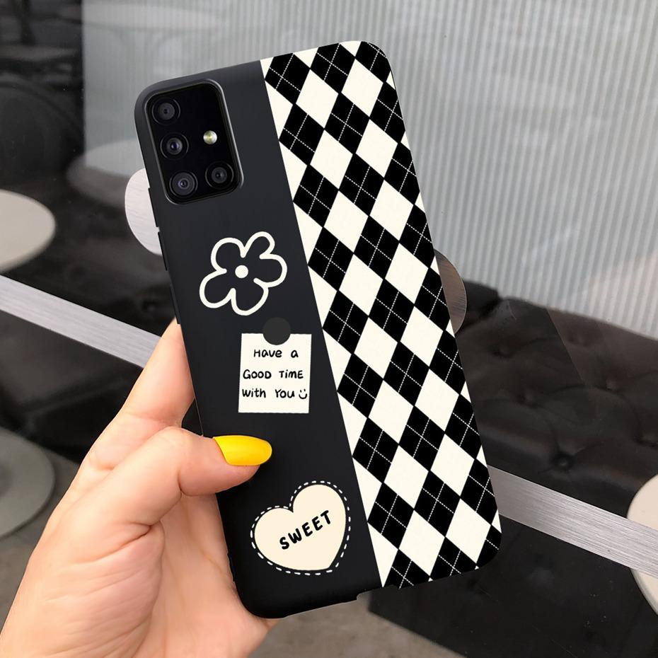 For Samsung Galaxy A51 5G SM-A516B Lovely Printing Jelly Phone Case Soft Silicone TPU Back Cover For Samsung A51 5G UW SM-A516V
