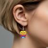 2D Flat Hawaiian Summer Earrings Slippers Acrylic Earrings Fashion Jewelry Elegant Earrings Party Earrings