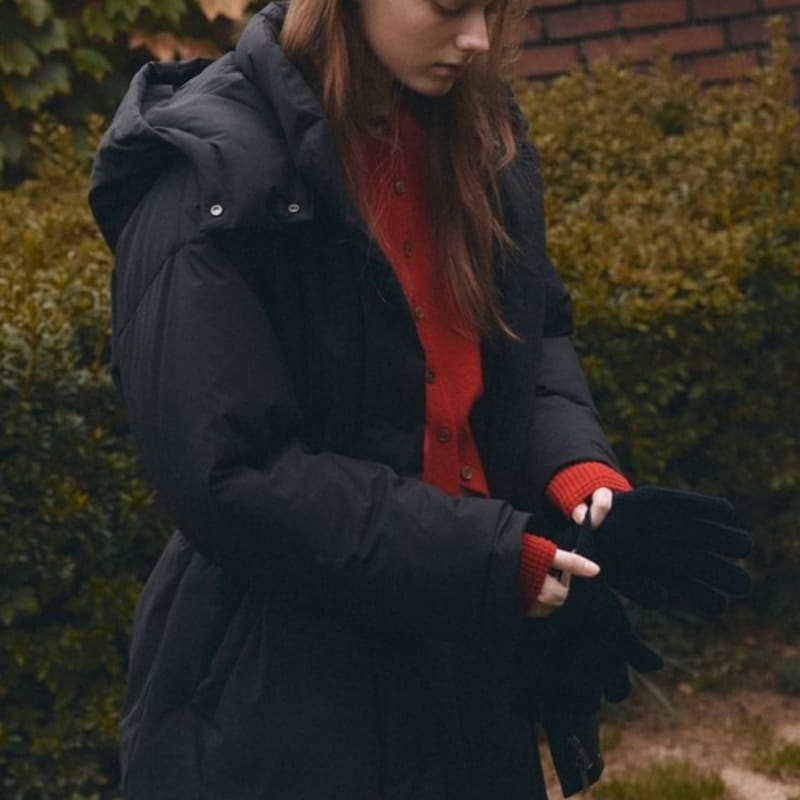 

FRONTROW Finger Hole Knit Gloves DARK NAVY