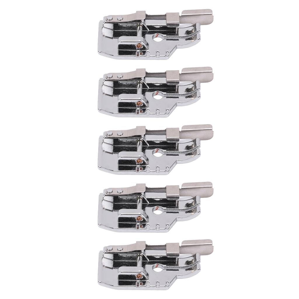 5 Pcs Quilting Presser Foot Stainless Steel Straight Stitch Process Strong Lightweight Sewing Machine Presser Foot