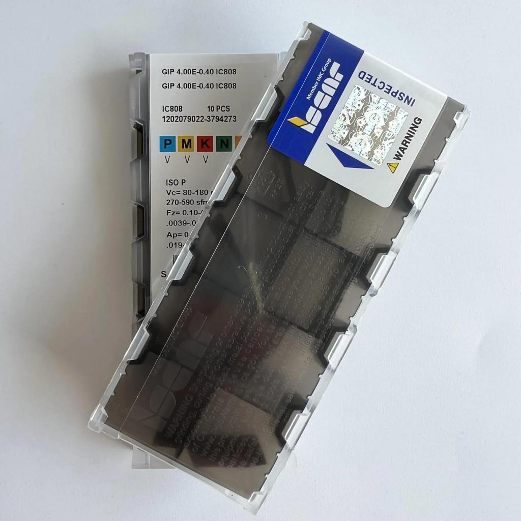 ISCAR / GIP4.00E-0.40 IC808 /Industrial indexable Carbide Inserts 10 PCS