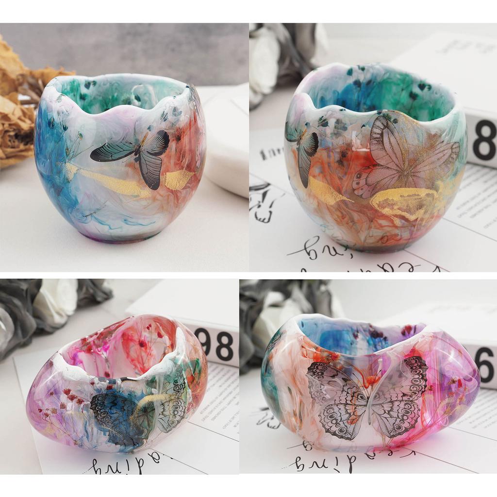 Silicone Candle Holder Moulds Egg Shaped Silicone Clay Mould Crafts Moulds Silicone Material for DIY Hand-Making Lover