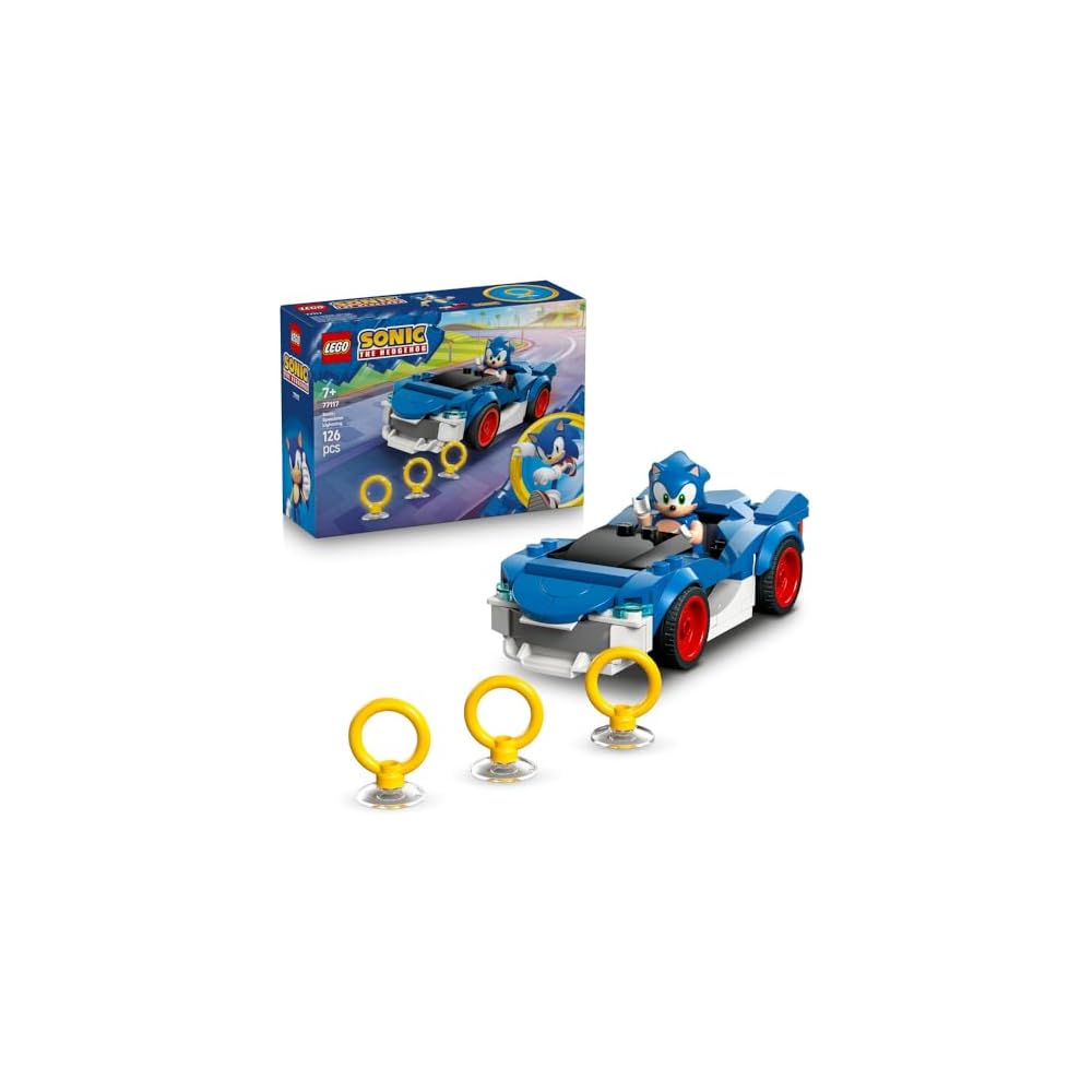 LEGO Sonic the Hedgehog Speed Star Lightning Toy Building Blocks for Kids Ages 7-9