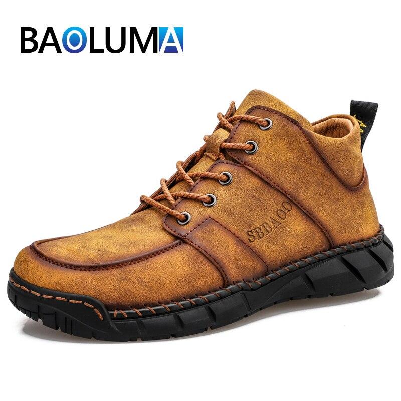 Buy Brand Men S Platform Boots Handmade Leather Men S Winter Boots