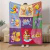 1pc. Cute Winnie The Pooh and Friends Cartoon Blanket, Soft Plush Throw for Room Decor, Perfect Gift for Friends and Family, Multi-Season Us