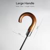 Wooden Large Umbrella Windproof Strong, UV Protection Sun Umbrella for Men, Business Style Golf Folding Umbrella