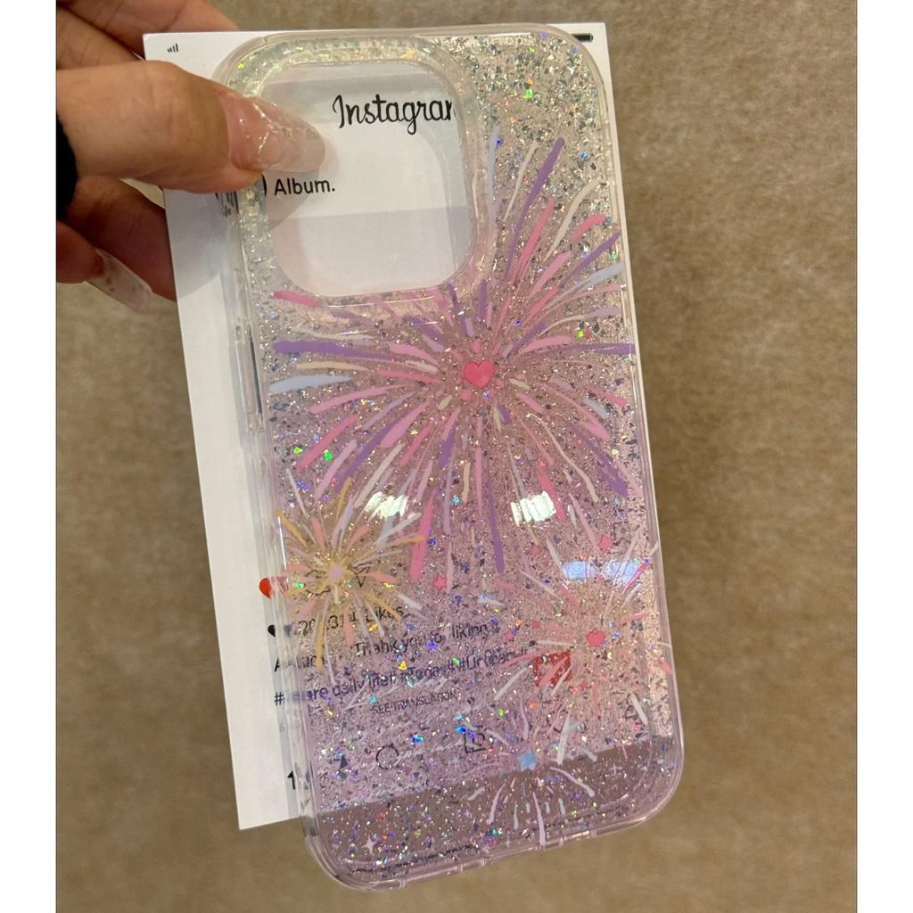 Dream Color Fireworks for Apple 17/16 Pro Mobile Phone Case iPhone 15 Glitter IMD13 Personality 14 Sets