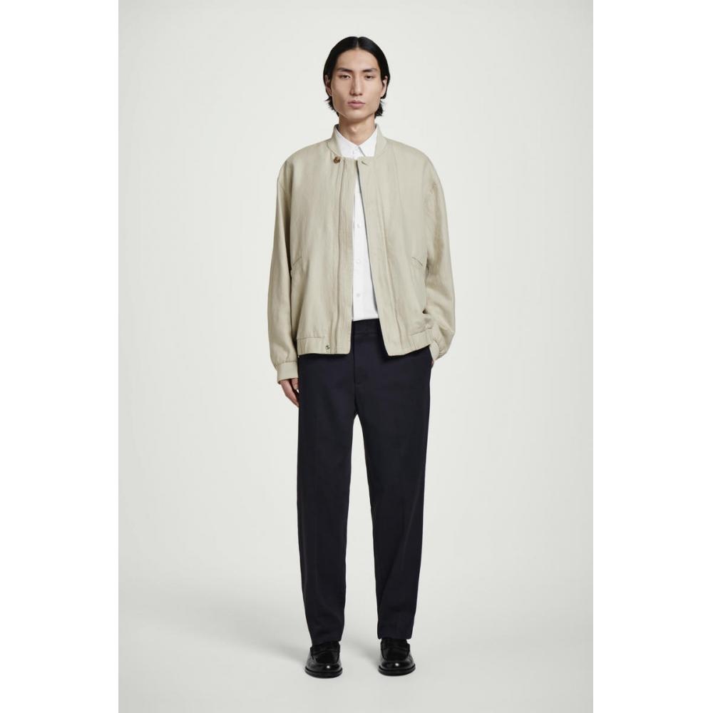 Cos Japan Linen Bomber Jacket