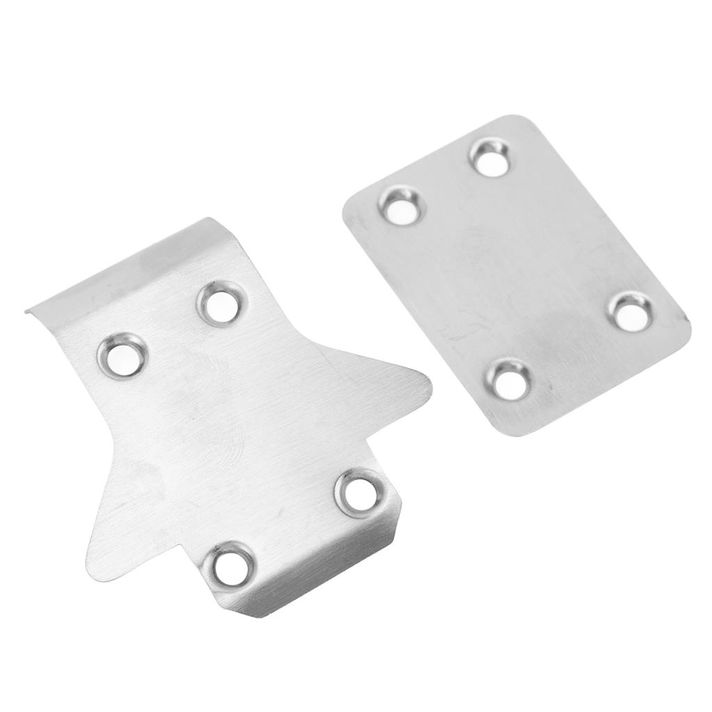 2pcs RC Chassis Armor Protector Professional Stainless Steel RC Skid Plate Protector Guard for KYOSH
