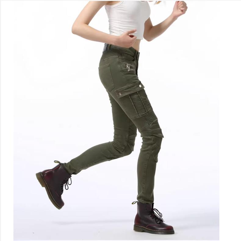 LOONG+BIKER+Women's Harley Style Jeans+Motorcycle Cycling Casual Motorcycle Racing Anti Drop Pants