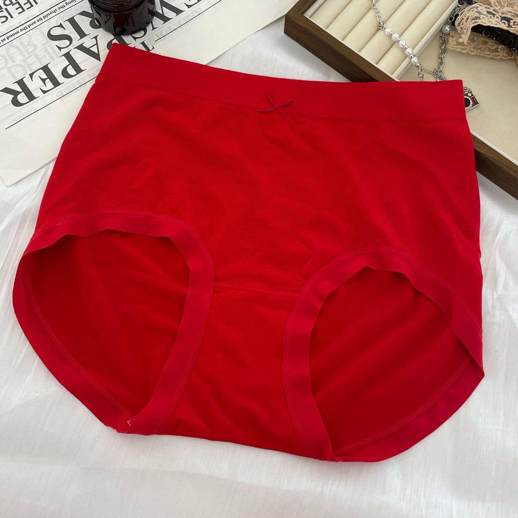 Plus Size Women's Year of the Dragon Red Thong: Seamless, Breathable, High Elastic, Butt-Lifting, Antibacterial
